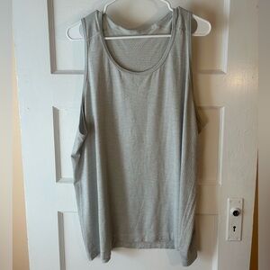 lululemon athletica Light Gray Mesh-Panel Tank Top
